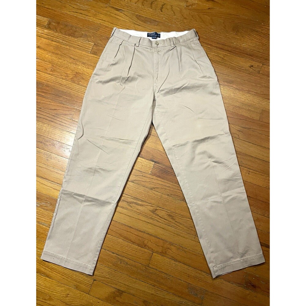 Vtg Polo by Ralph Lauren Men's Beige Andrew Pant Chino